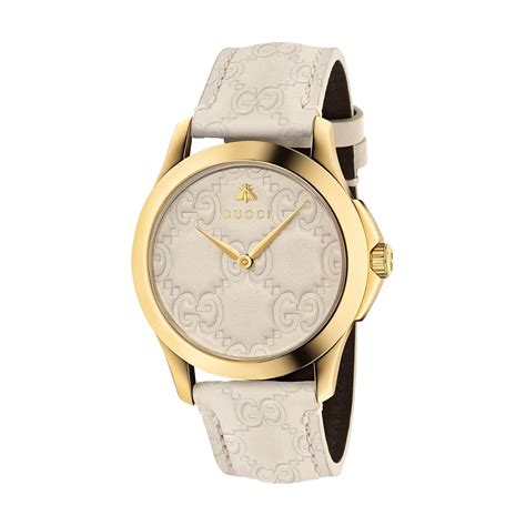 gucci womens white transparent watch|Gucci g timeless 38mm.